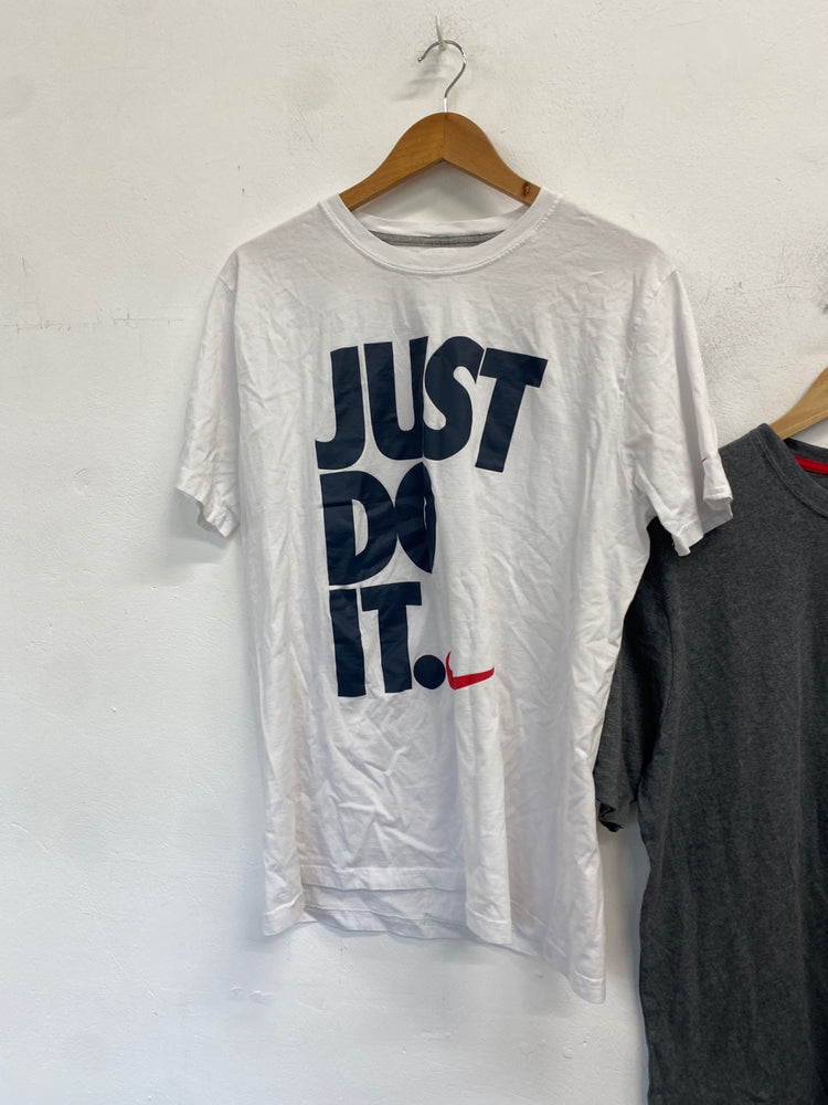 Classic duo Nike T-Shirt uk XL White grey KM001 #5