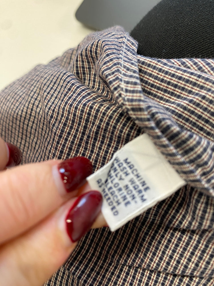 Stunning Polo Ralph Lauren Shirt Uk L Brown and white checkered KM001