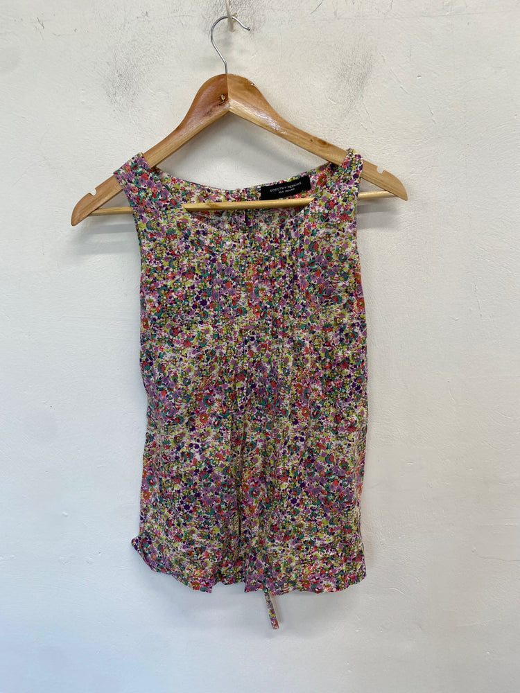 Stunning Dorothy Perkins Tank Top UK 10 Multicolored floral AM011