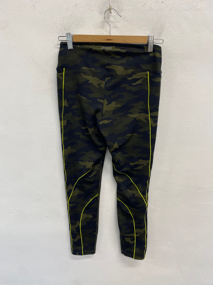 Stunning Victoria secrets pink Leggings Uk M Camouflage khaki BB001