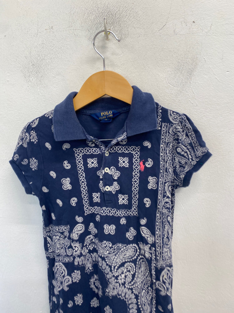 Classic Polo Ralph Lauren Dress Age 6 Navy paisley BB001