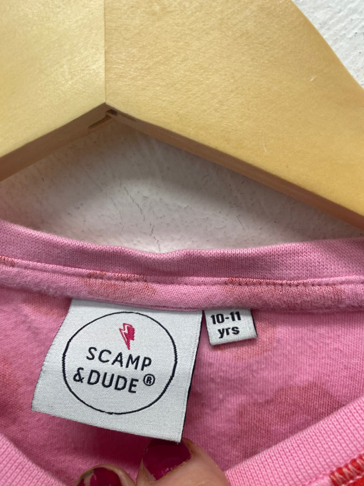 Classic Scamp & dude Pajamas set Age 10-11 Pink & Red BB001