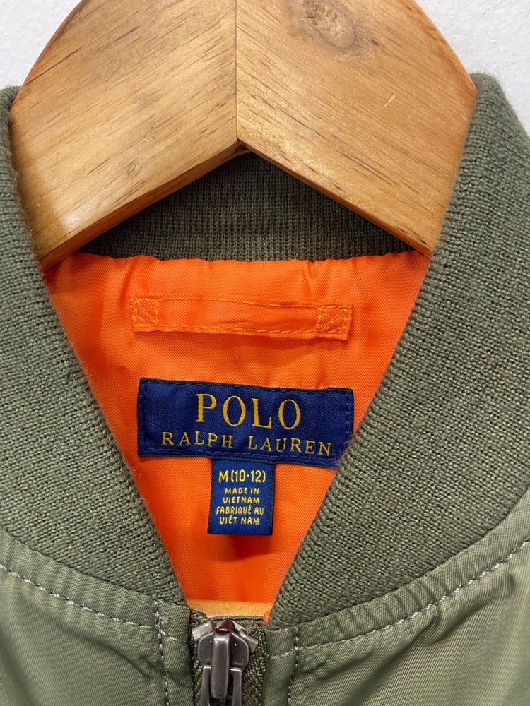 Classic Ralph Lauren Bomber Jacket Age 11-12 Olive Green BB001