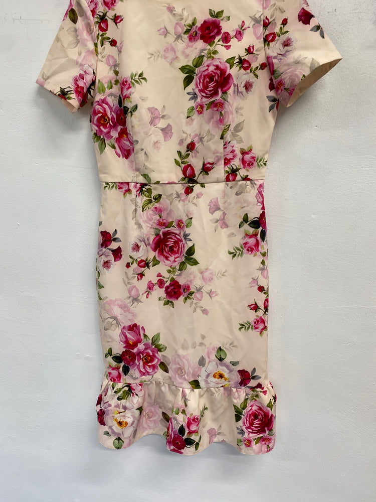 Stunning Paper dolls Dress UK 10 Cream floral mermaid AM006