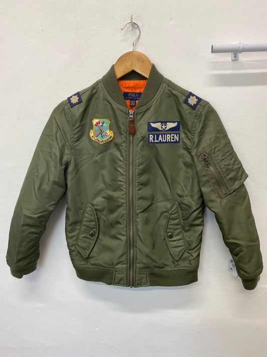 Classic Ralph Lauren Bomber Jacket Age 11-12 Olive Green BB001