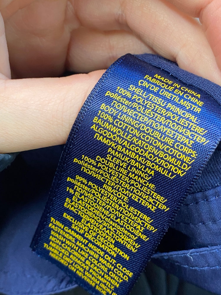 Classic Polo Ralph Lauren Jacket windbreaker Age 10-12 Navy BB001