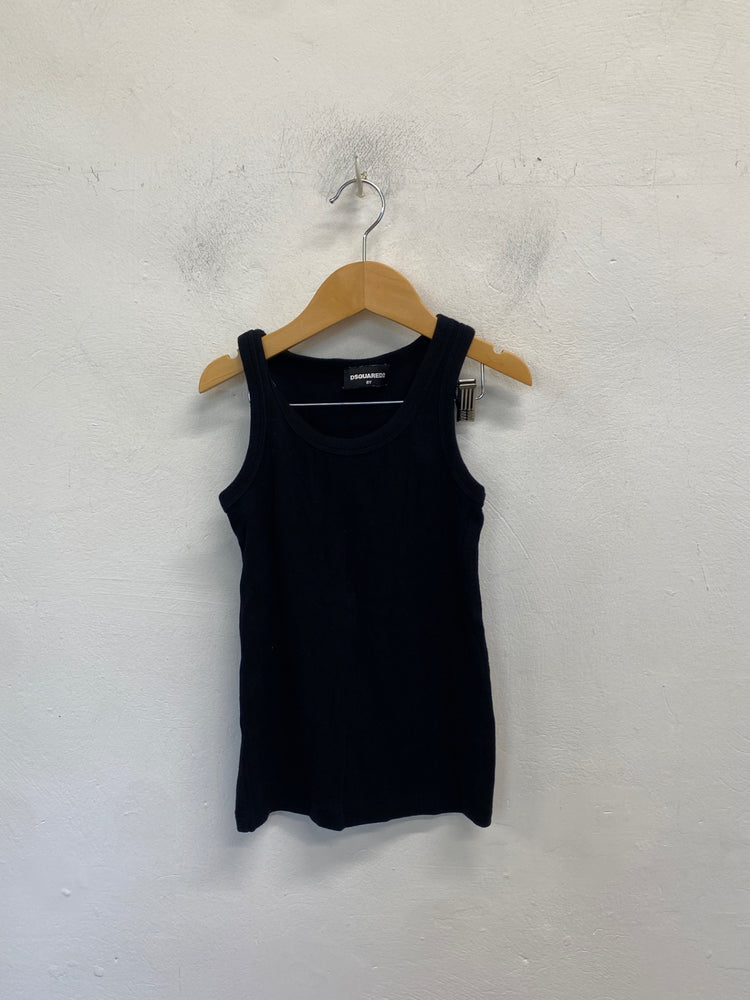 Classic Dsquared2 Tank Top Age 8 Black summer BB001