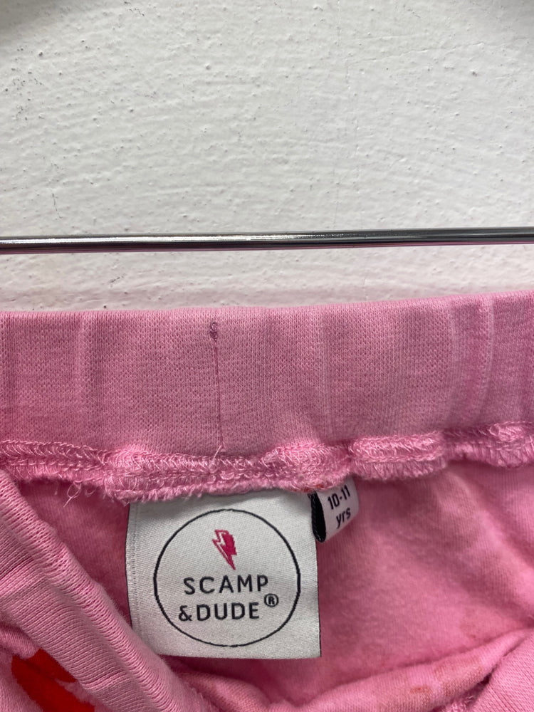 Classic Scamp & dude Pajamas set Age 10-11 Pink & Red BB001