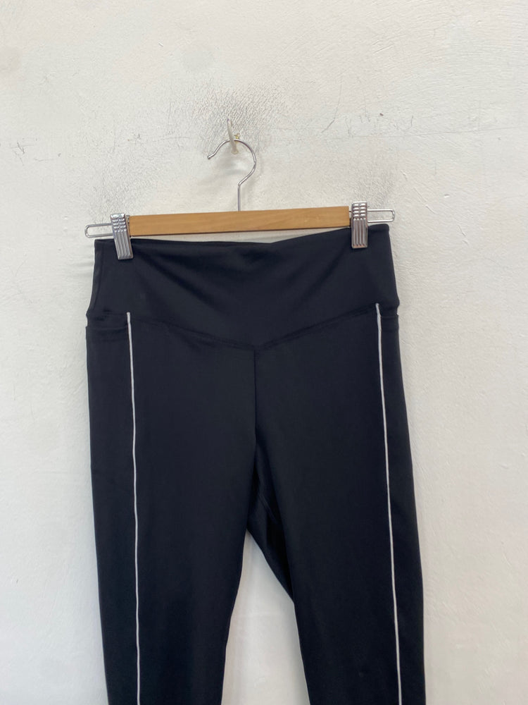 Stunning Victoria secrets pink Leggings Uk M Black active BB001