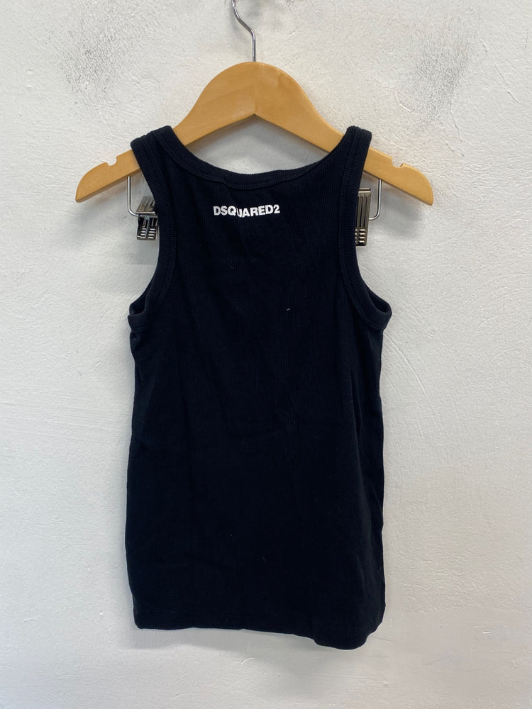Classic Dsquared2 Tank Top Age 8 Black summer BB001