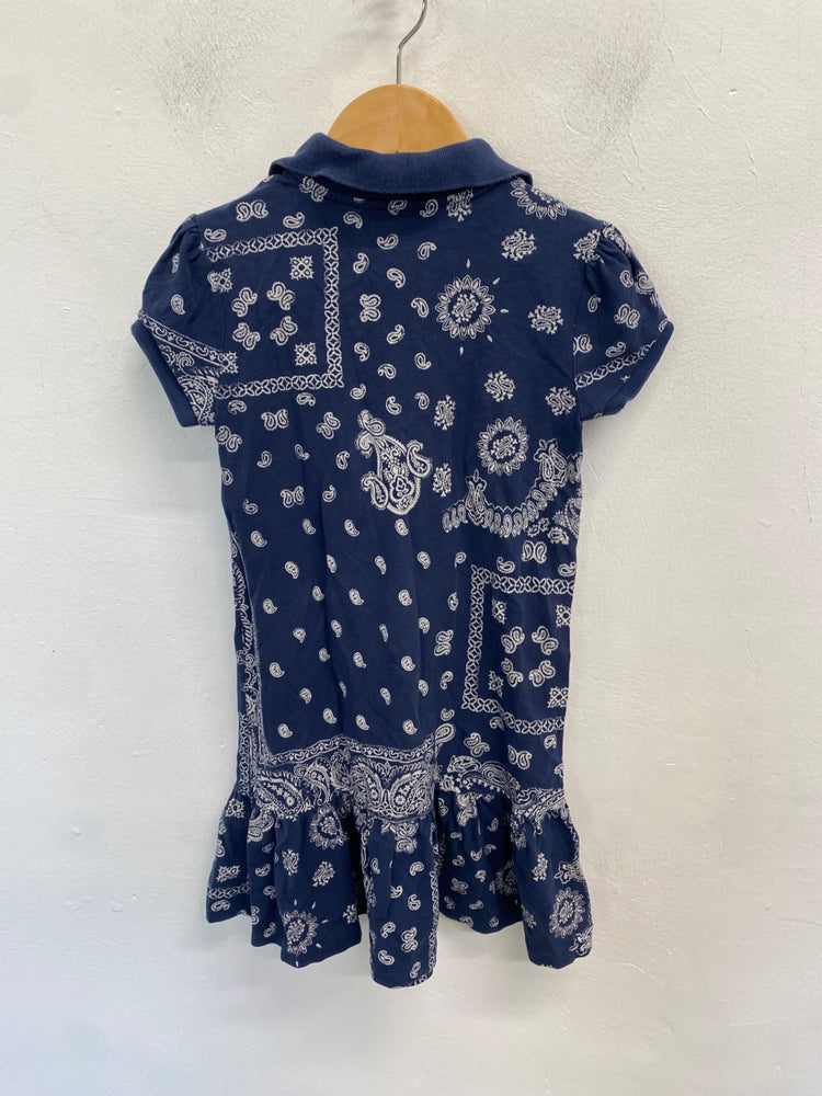 Classic Polo Ralph Lauren Dress Age 6 Navy paisley BB001