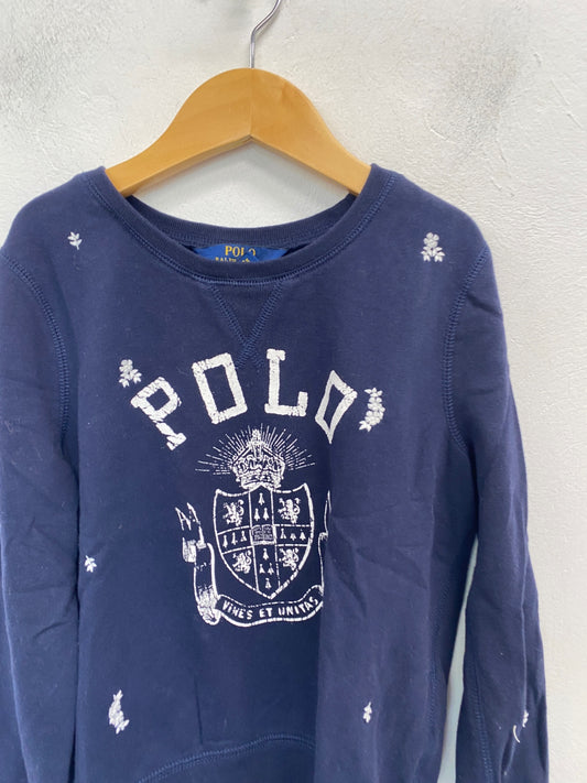 Classic Polo Ralph Lauren Sweatshirt 8-10 Navy blue BB001