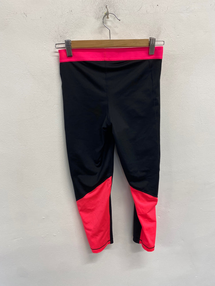 Stunning Nike Athletic Leggings Uk M Black pink BB001