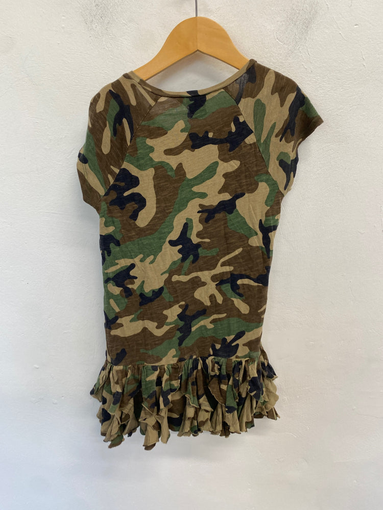 Classic Ralph Lauren Dress Age 6 Camouflage khaki summer BB001
