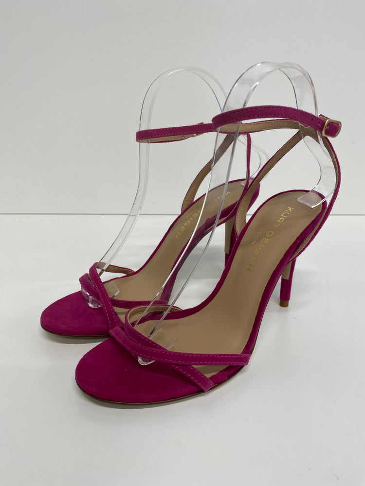 Stunning Kurt Geiger High Heeled Sandals uk4 Magenta occasion Events BB001