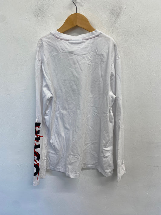 Classic Hugo boss Long Sleeve T-Shirt Age 14 White BB001