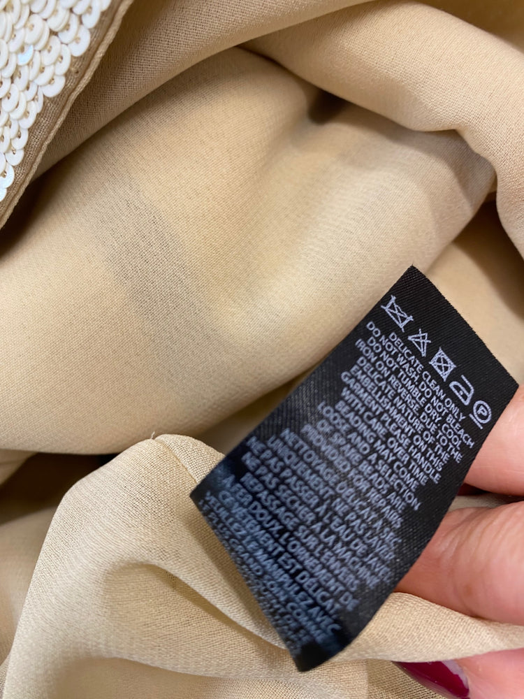 Stunning Needle & Thread Dress UK 10 Cream & Black Aztec pattern BB001