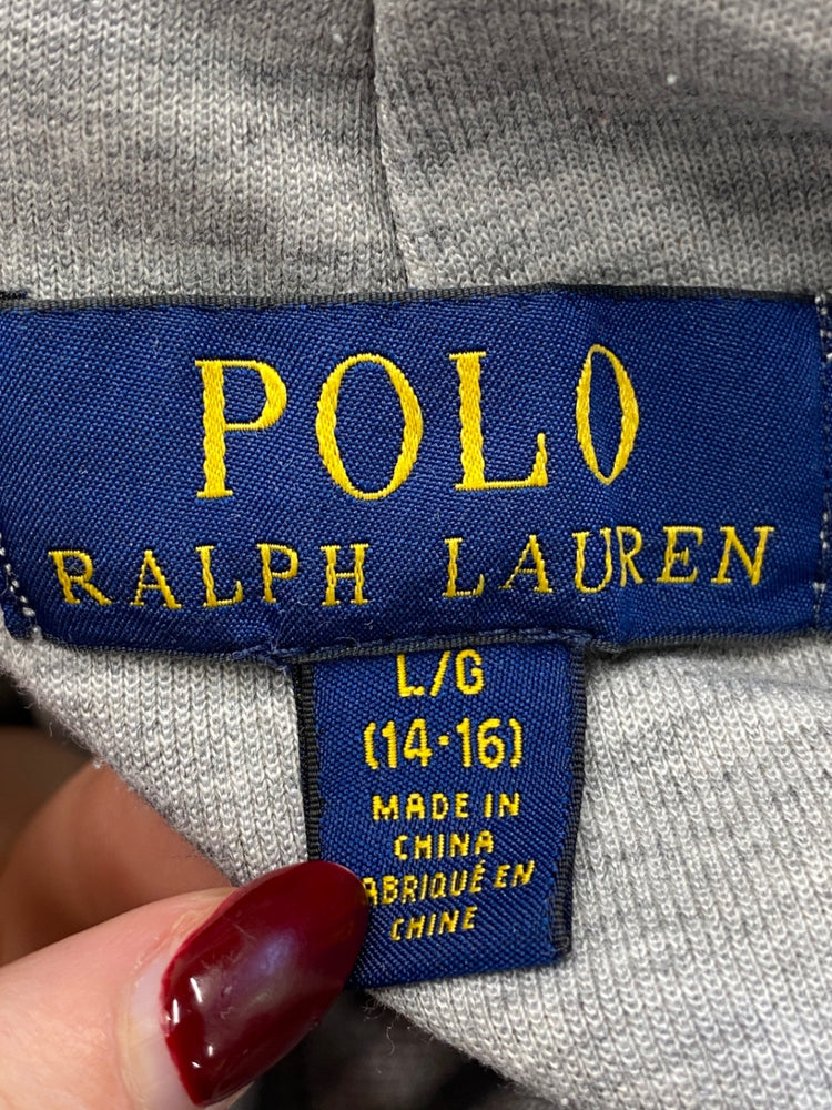 Classic Polo Ralph Lauren Hoodie Age 14-16 Grey BB001