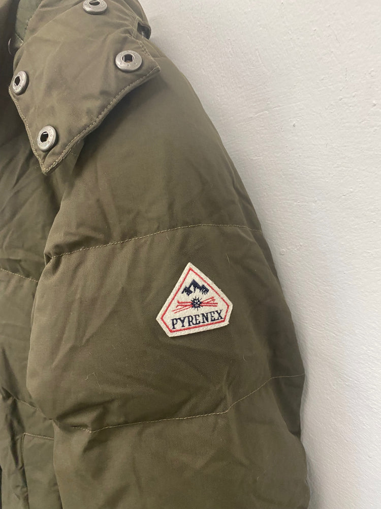 Classic Pyrenex down filled Puffer Jacket Age 14 Olive Green BB001