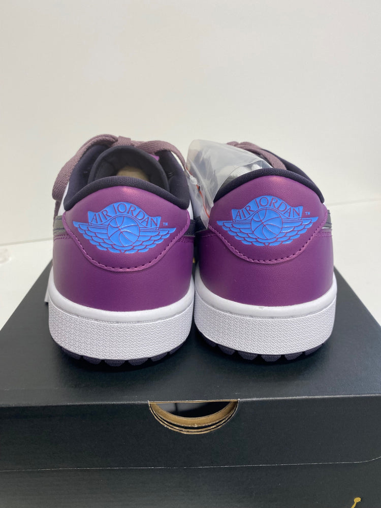 Stunning Nike Jordan 1 Low Golf Golf Trainers Uk7.5 Purple BB001