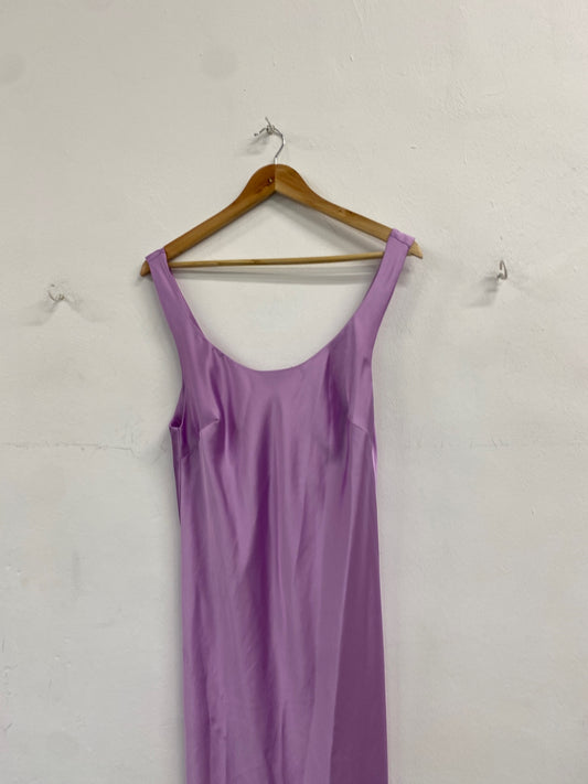 Stunning Asos Design Dress Uk 12 Lavender maxi wedding season AM006