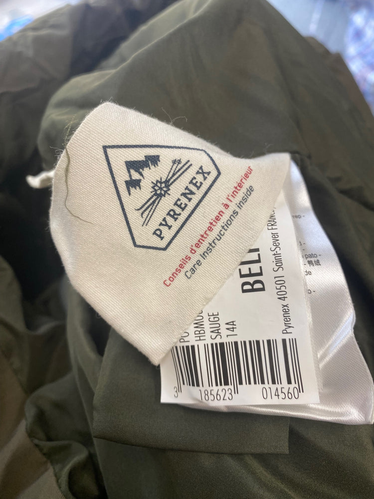 Classic Pyrenex down filled Puffer Jacket Age 14 Olive Green BB001