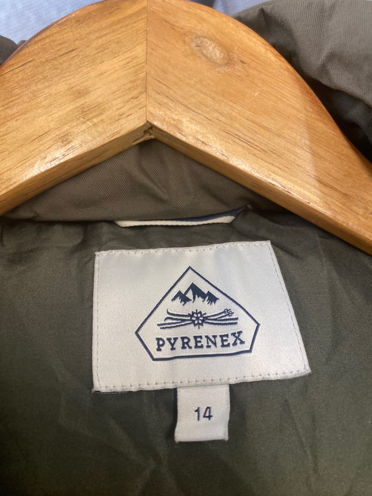 Classic Pyrenex down filled Puffer Jacket Age 14 Olive Green BB001