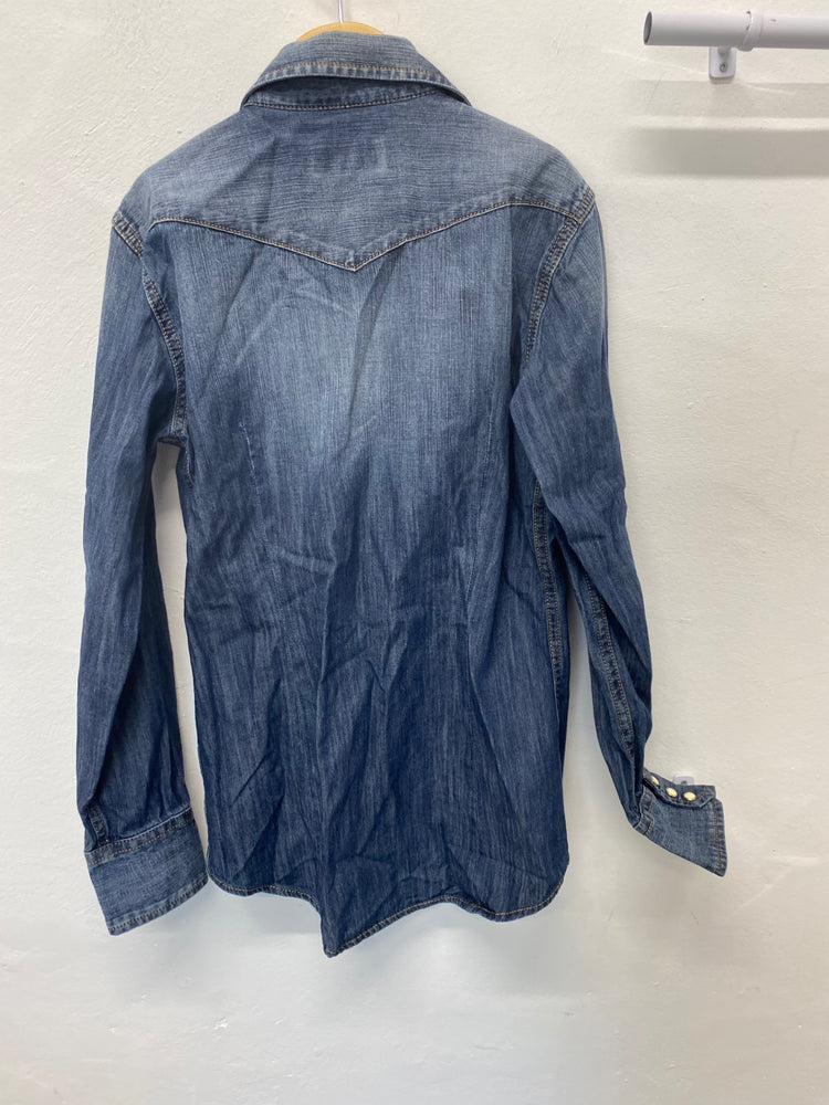 Classic DSQUARED2 Shirt Age 12 Blue poppers western BB001