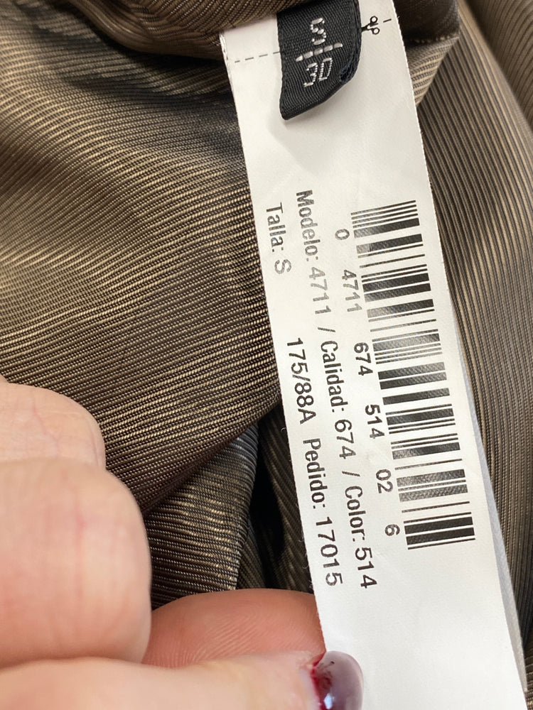 Stunning Massimo Dutti Dress S Brown suede formal BB001