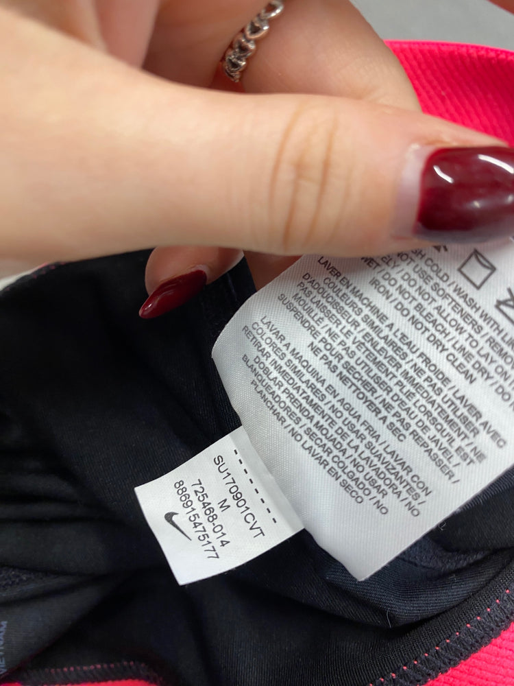 Stunning Nike Athletic Leggings Uk M Black pink BB001