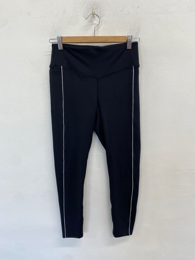 Stunning Victoria secrets pink Leggings Uk M Black active BB001