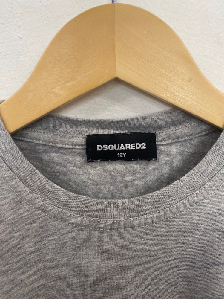 Classic Dsquared2 Long Sleeve Top 12 Years Grey BB001