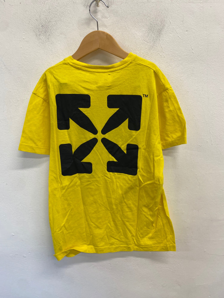 Classic Off-white T-Shirt Age 10 Yellow designer BB001