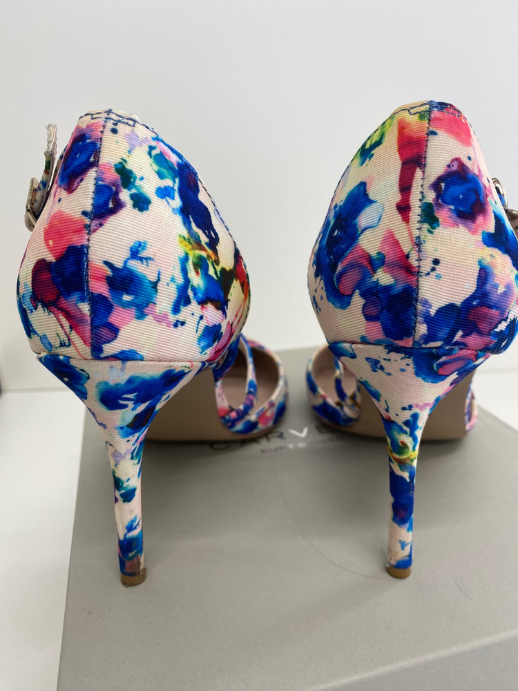 Classic Carvela by Kurt Geiger High-heeled shoes UK5 Multicolor watercolour wedding shoes EJP01