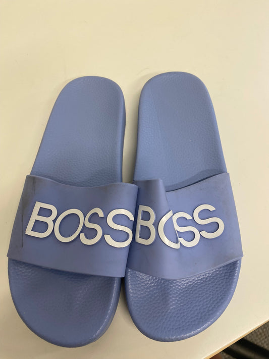 Classic BOSS BOSS Sliders Uk6 Light Blue BB001