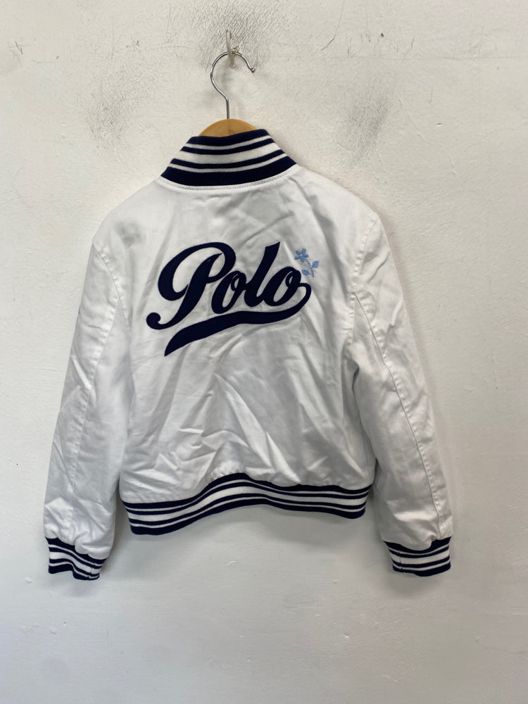 Classic Polo Ralph Lauren Bomber jacket Age 7 White navy BB001