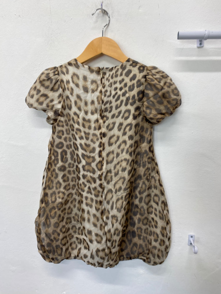 Classic Roberto Cavalli Dress Age 5-6 Leopard Print BB001