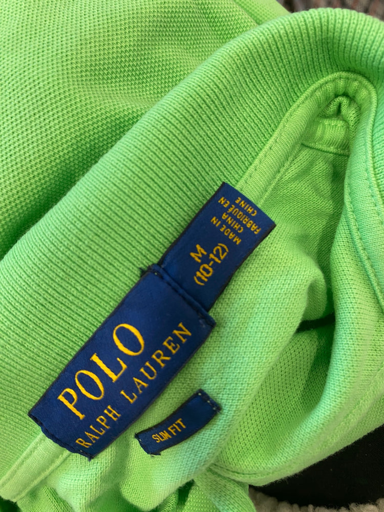 Classic Polo Ralph Lauren Polo Shirt Age 10-12 Green slim fit BB001