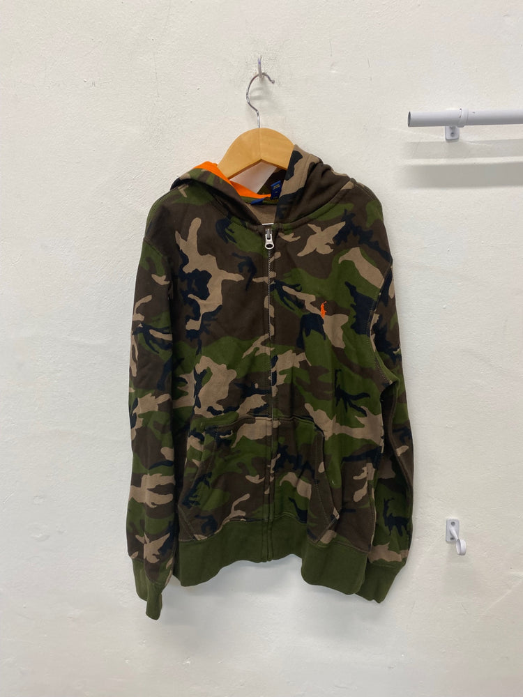 Classic Polo Ralph Lauren Zip through Hoodie Age 10-12 khaki Camo BB001