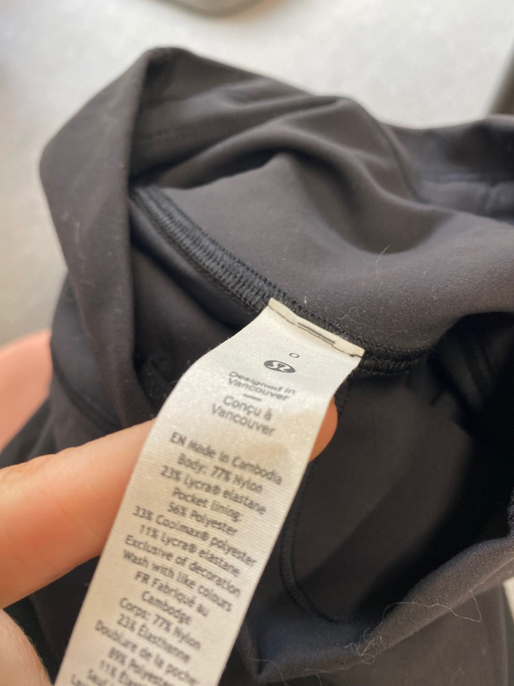 Classic Lululemon Leggings uk4 Charcoal Grey BB001