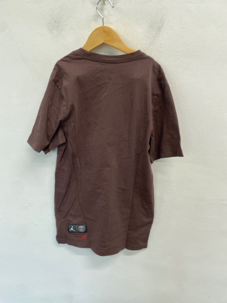 Classic Nike Air Jordan T-Shirt Uk xs Brown oversized BB001