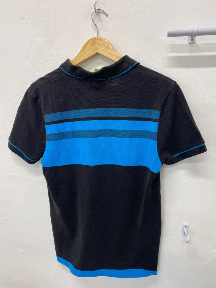 Classic BOSS Polo Shirt UKM Black and Blue slim Fit BB001