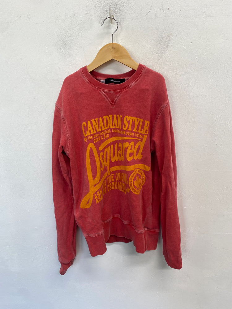 Classic Dsquared2 Sweatshirt Age 12 Coral BB001