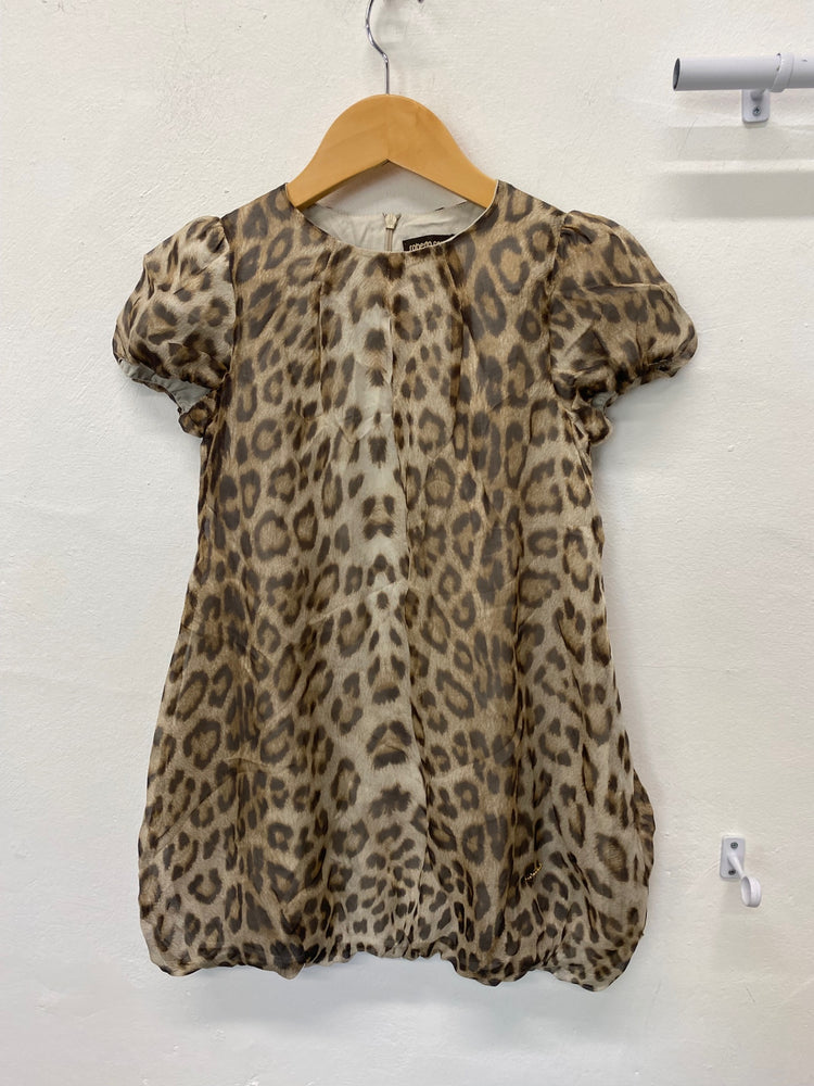 Classic Roberto Cavalli Dress Age 5-6 Leopard Print BB001