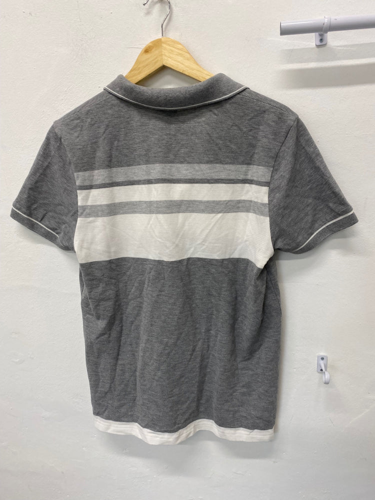 Classic BOSS Polo Shirt UKM Grey & white BB001