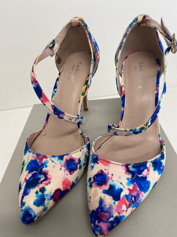 Classic Carvela by Kurt Geiger High-heeled shoes UK5 Multicolor watercolour wedding shoes EJP01