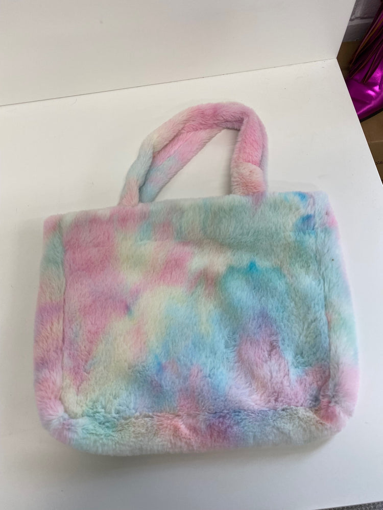 Classic Popski Fluffy rainbow bag Small Pastel Unicorn Rainbow BB001