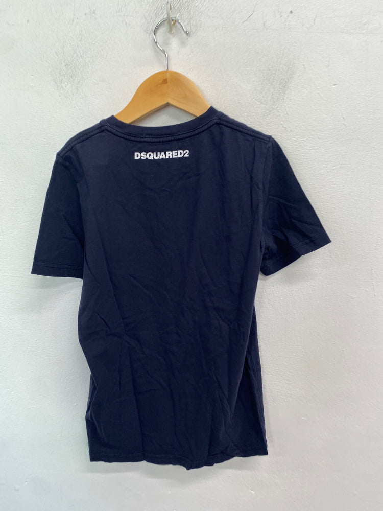 Classic Dsquared2 T-Shirt Age 10 Navy blue casual BB001
