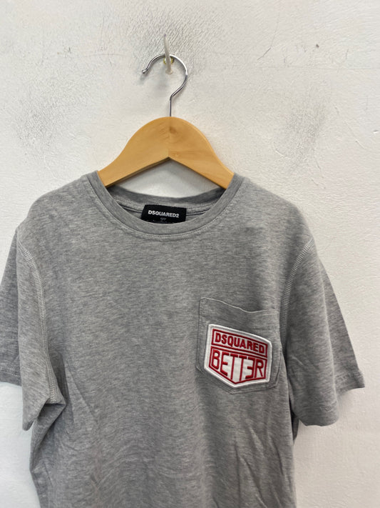 Classic Dsquared2 T-Shirt Age 12 Grey casual BB001
