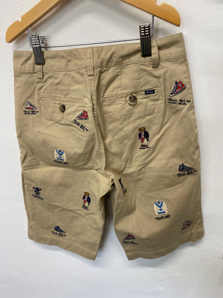 Classic Polo Ralph Lauren Shorts Age10 Beige embroidered BB001